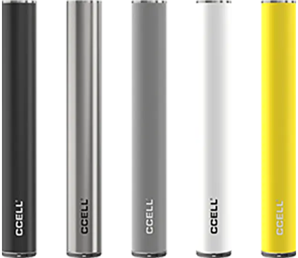 An assortment of CCELL M3 batteries in different colors