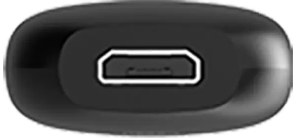 A CCELL Phoenix disposable vape seen from below