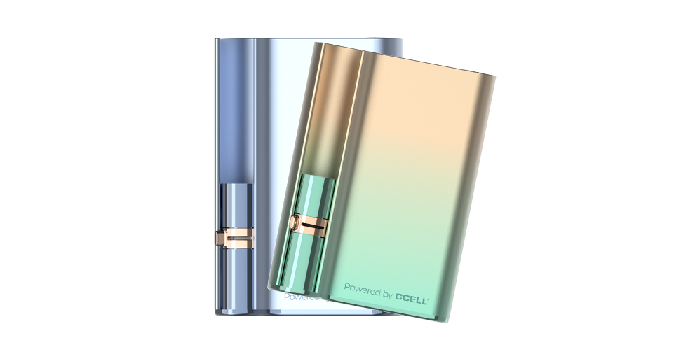 A pair of CCELL Palm pro vape batteries