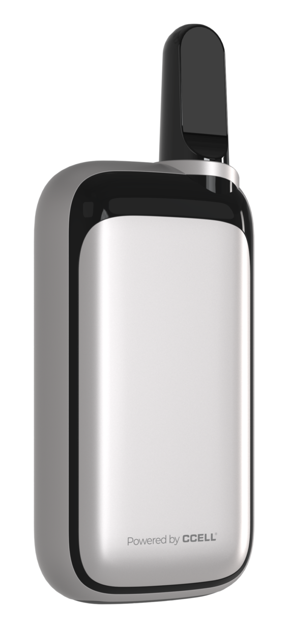 A gray CCELL Rizo vape battery