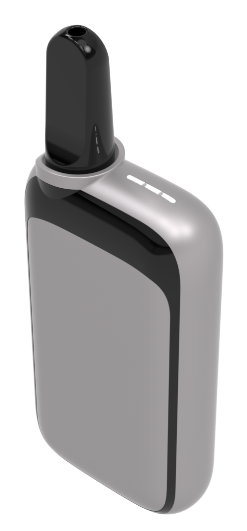 A gray CCELL Rizo vape battery